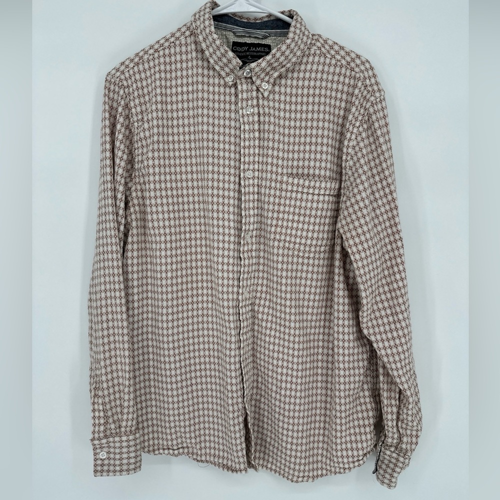 Cody James Western Wear “Getaway Check Button-Down”‎ shirt men’s size XL
